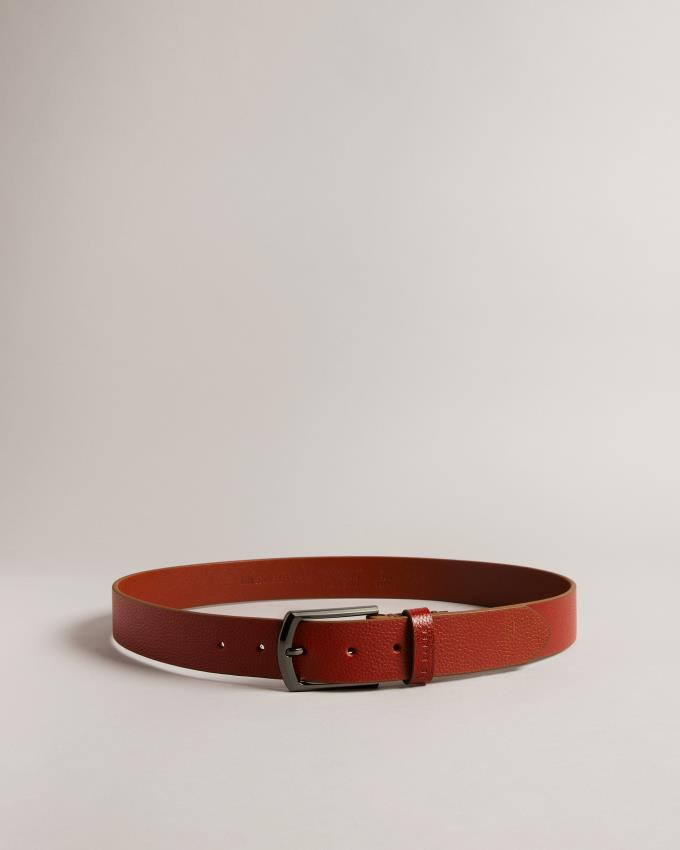 Ceinture Ted Baker Pebble Grain Leather Marron Homme | XEE-63818451